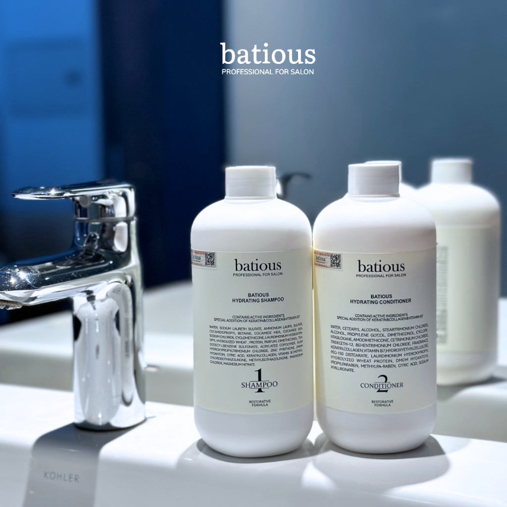 Bộ Dầu Gội Xả BATIOUS Hydrating 500ml Bộ Dầu Gội Xả BATIOUS Hydrating 500ml