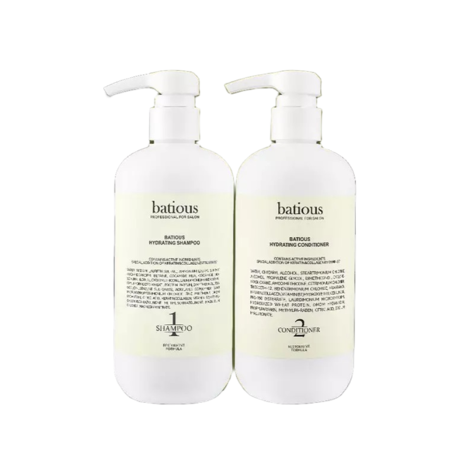 Bộ Dầu Gội Xả BATIOUS Hydrating 500ml Bộ Dầu Gội Xả BATIOUS Hydrating 500ml
