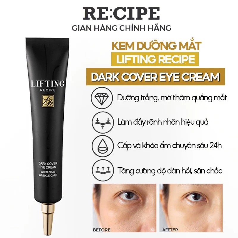 Kem Mắt Nâng Cơ Lifting Re:cipe Dark Cover Eye Cream 30ml