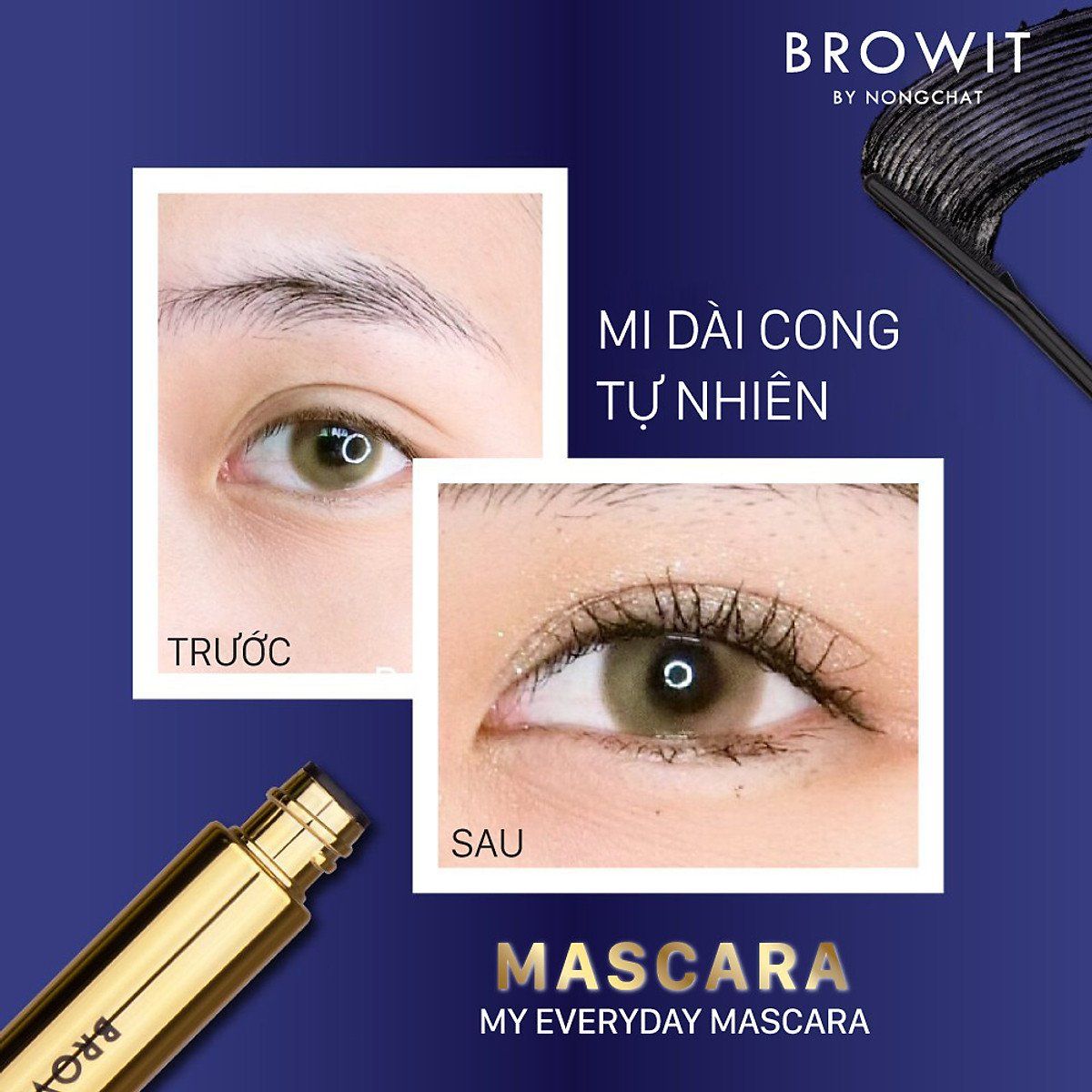 Mascara Browit My Everyday Mascara Night By Nongchat 5.5g Mascara Browit My Everyday Mascara Night By Nongchat 5.5g