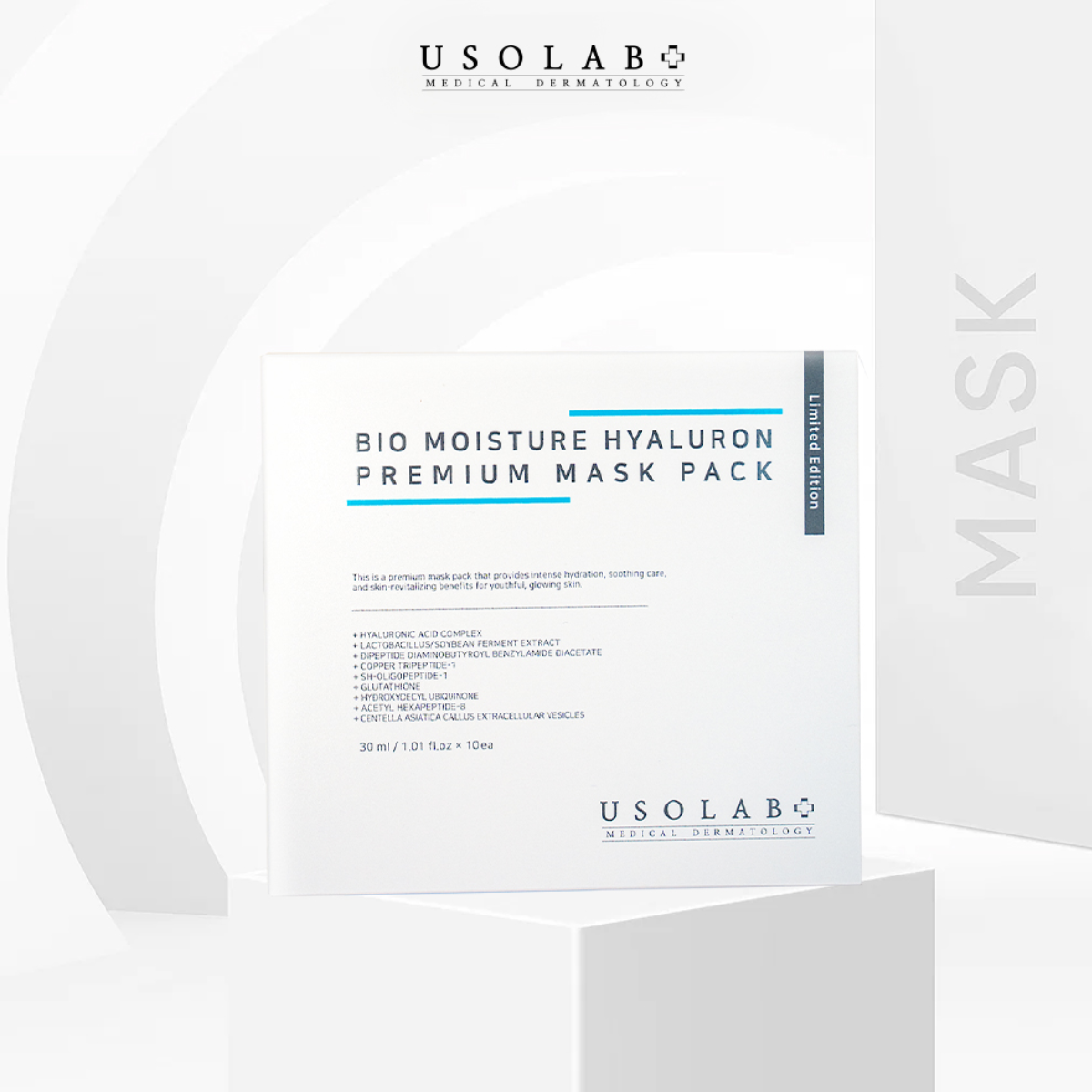 Mặt Nạ miếng Usolab Bio Moisture Hyaluron Premium Mask Mặt Nạ miếng Usolab Bio Moisture Hyaluron Premium Mask - Ảnh 2