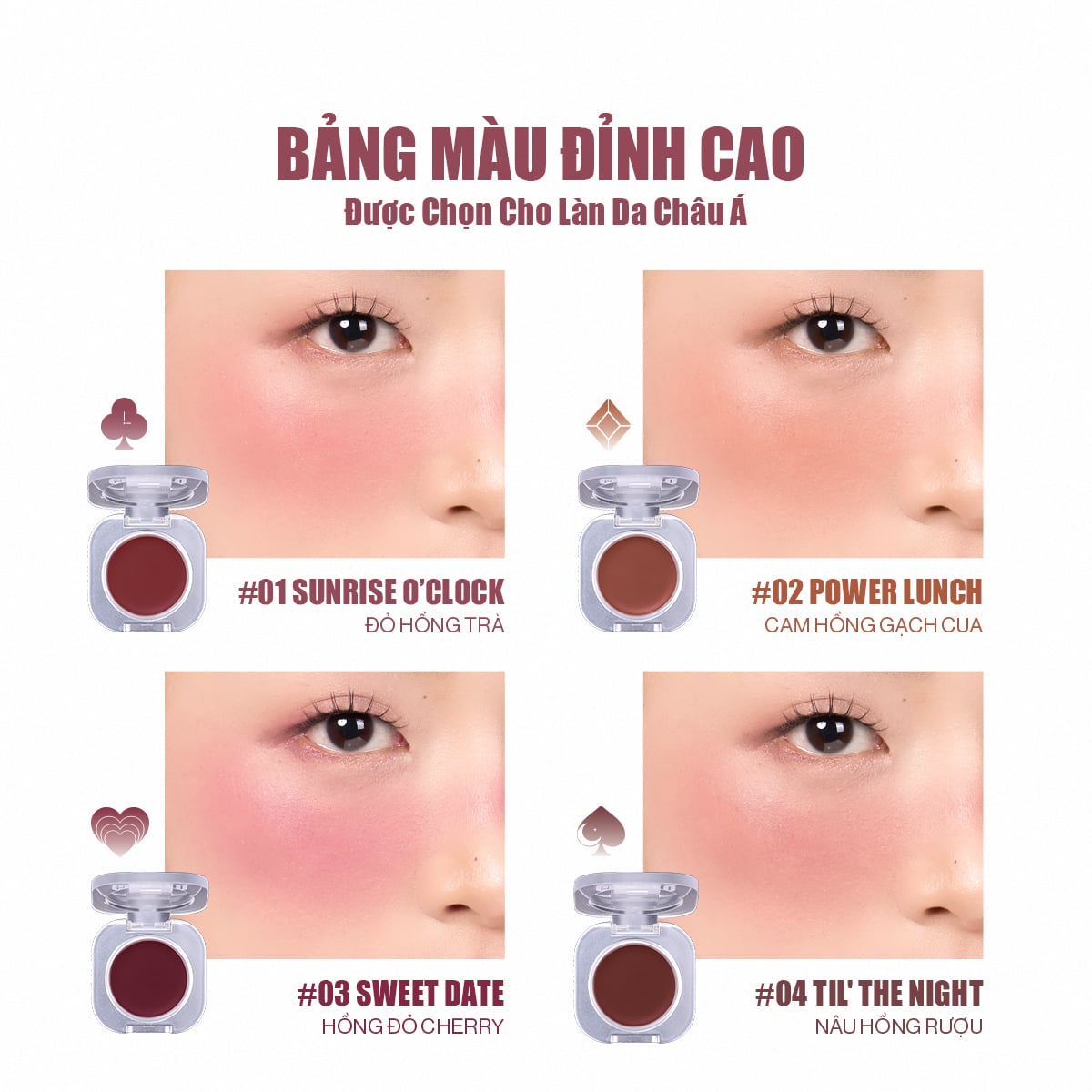 Phấn Má Kem Đa Năng 3IN1 Glamrr Q Mellow Touch Lip & Cheek Pot 1.8g Phấn Má Kem Đa Năng 3IN1 Glamrr Q Mellow Touch Lip & Cheek Pot 1.8g