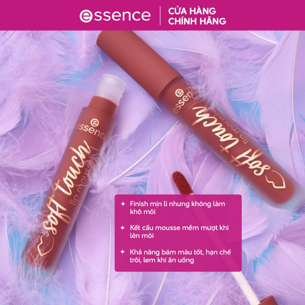 Son Kem Lì Mịn Thuần Chay Essence Soft Touch Lip Mousse 4g Son Kem Lì Mịn Thuần Chay Essence Soft Touch Lip Mousse 4g