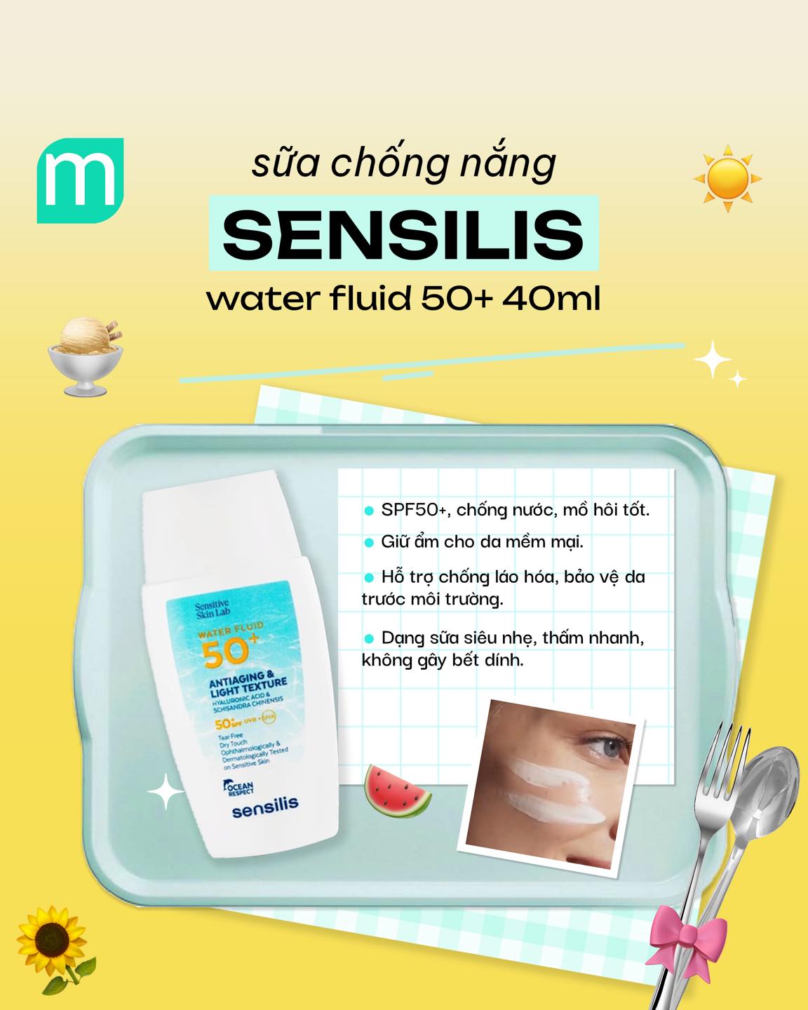 Da nhạy cảm, chọn kem chống nắng gì ta?