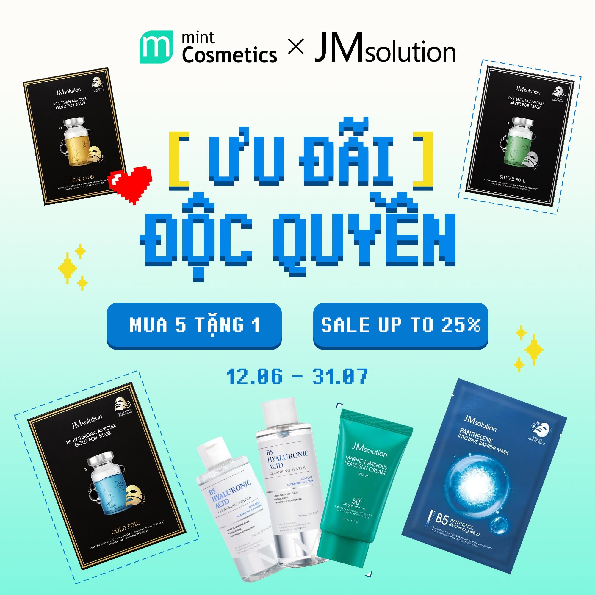 [JM SOLUTION] ƯU ĐÃI ĐỘC QUYỀN KHI MUA HÀNG TẠI MINT COSMETICS