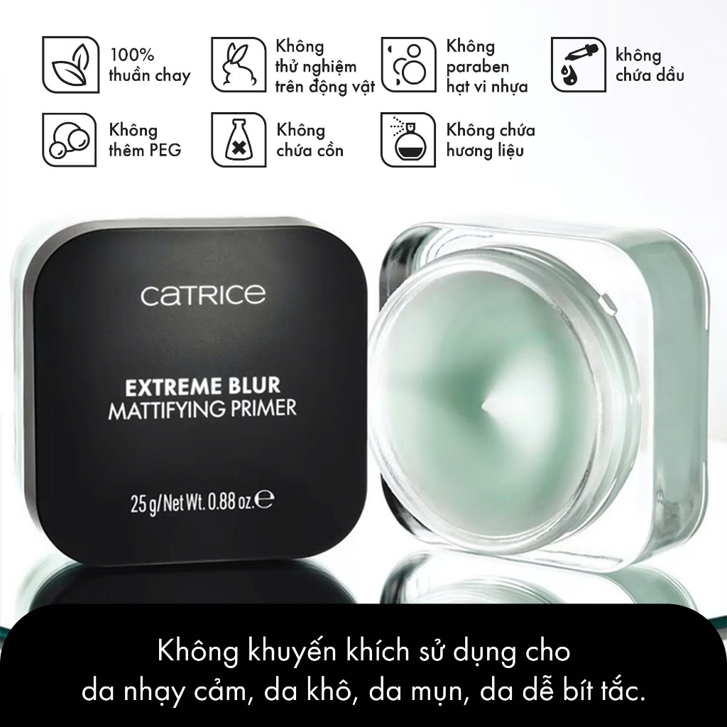 Kem Lót Gel Lạnh Catrice Extreme Blur Mattifying Primer 25g Kem Lót Gel Lạnh Catrice Extreme Blur Mattifying Primer 25g
