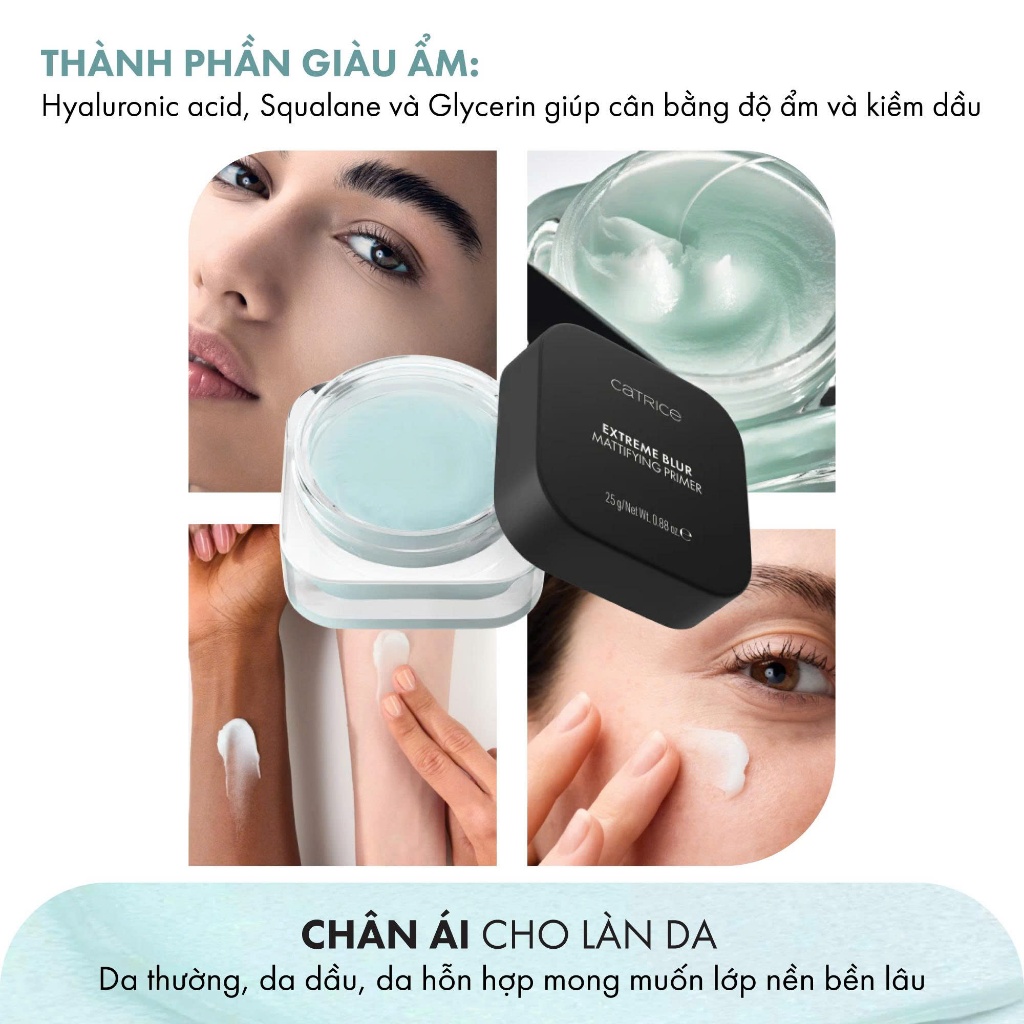 Kem Lót Gel Lạnh Catrice Extreme Blur Mattifying Primer 25g Kem Lót Gel Lạnh Catrice Extreme Blur Mattifying Primer 25g - Ảnh 4