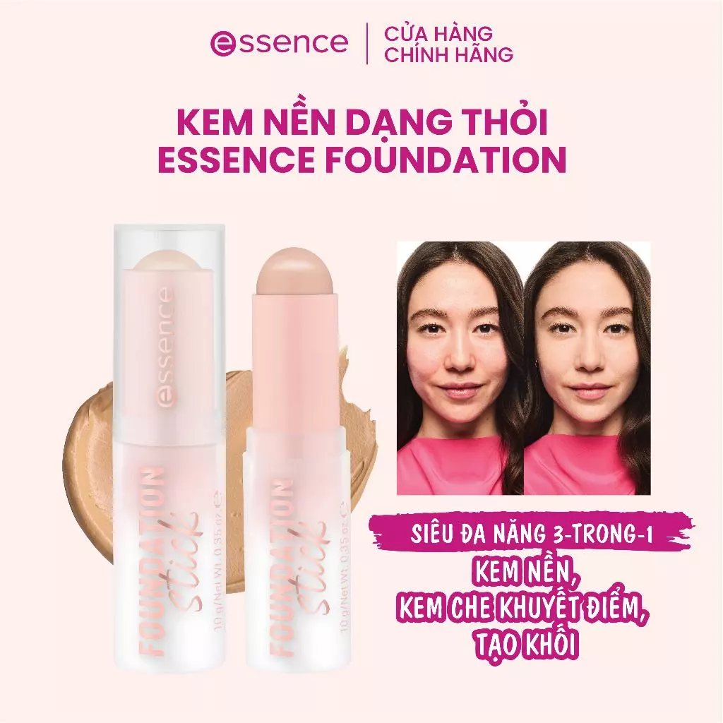 Kem Nền Dạng Thỏi Essence Foundation Stick 10g Kem Nền Dạng Thỏi Essence Foundation Stick 10g