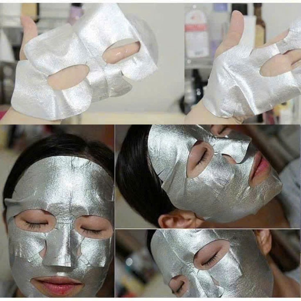 Mặt nạ cấp ẩm 3 lớp JMsolution Ampoule Silver/Gold Foil Mask 35ml