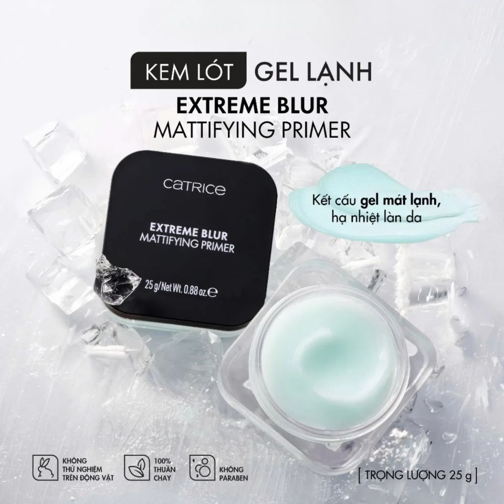 Kem Lót Gel Lạnh Catrice Extreme Blur Mattifying Primer 25g Kem Lót Gel Lạnh Catrice Extreme Blur Mattifying Primer 25g