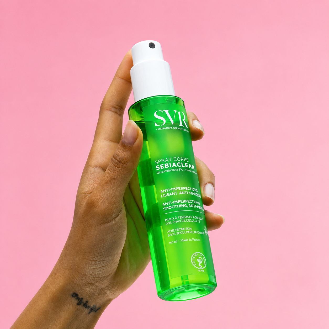 Xịt Mụn Lưng Giúp Giảm Mụn Và Mờ Thâm SVR Sebiaclear Spray Corps 150ML
