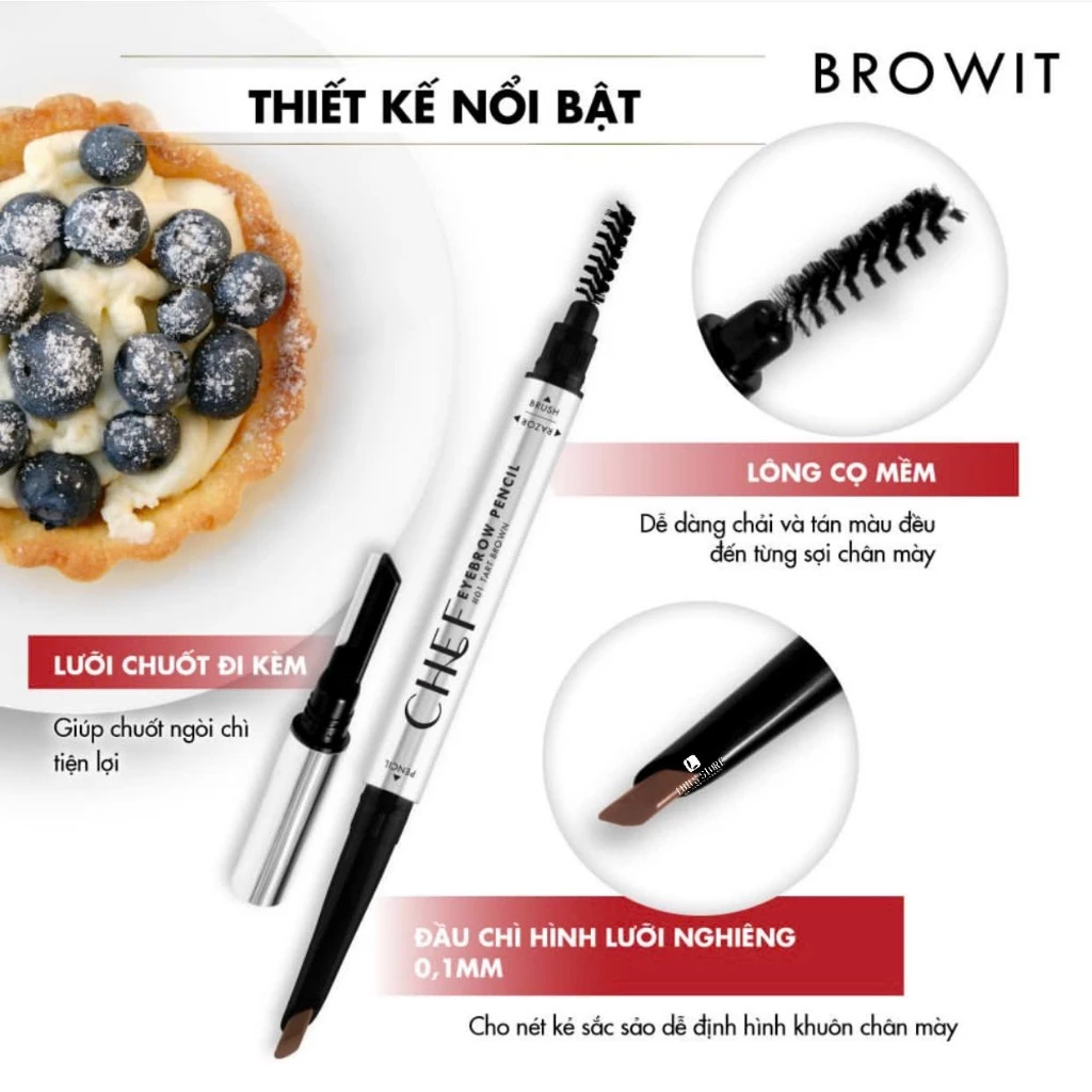 Chì Kẻ Mày Browit By Nongchat Chef Eyebrow Pencil 0.15G Chì Kẻ Mày Browit By Nongchat Chef Eyebrow Pencil 0.15G