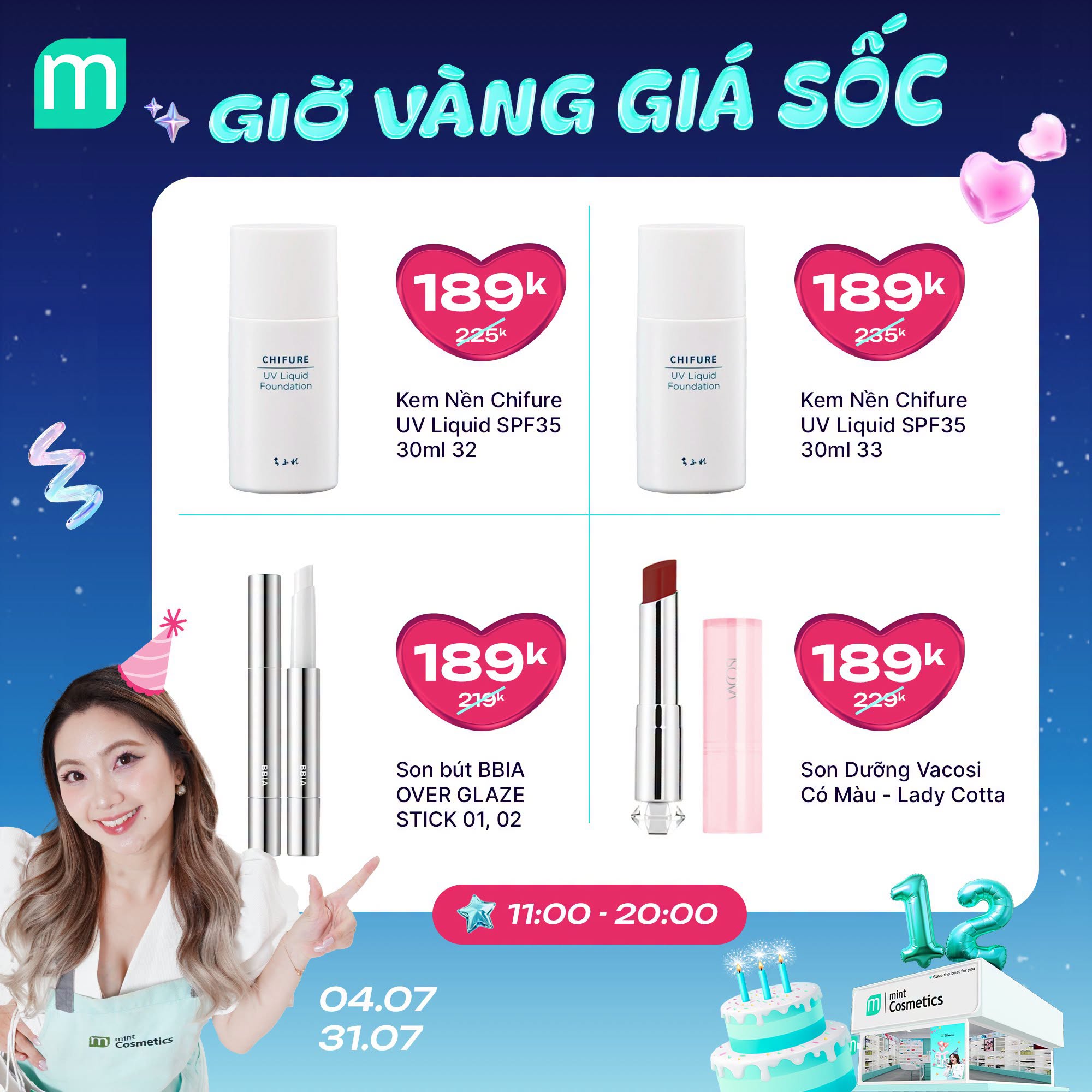MỪNG SINH NHẬT MINT ~ GIỜ VÀNG GIÁ SHOCK