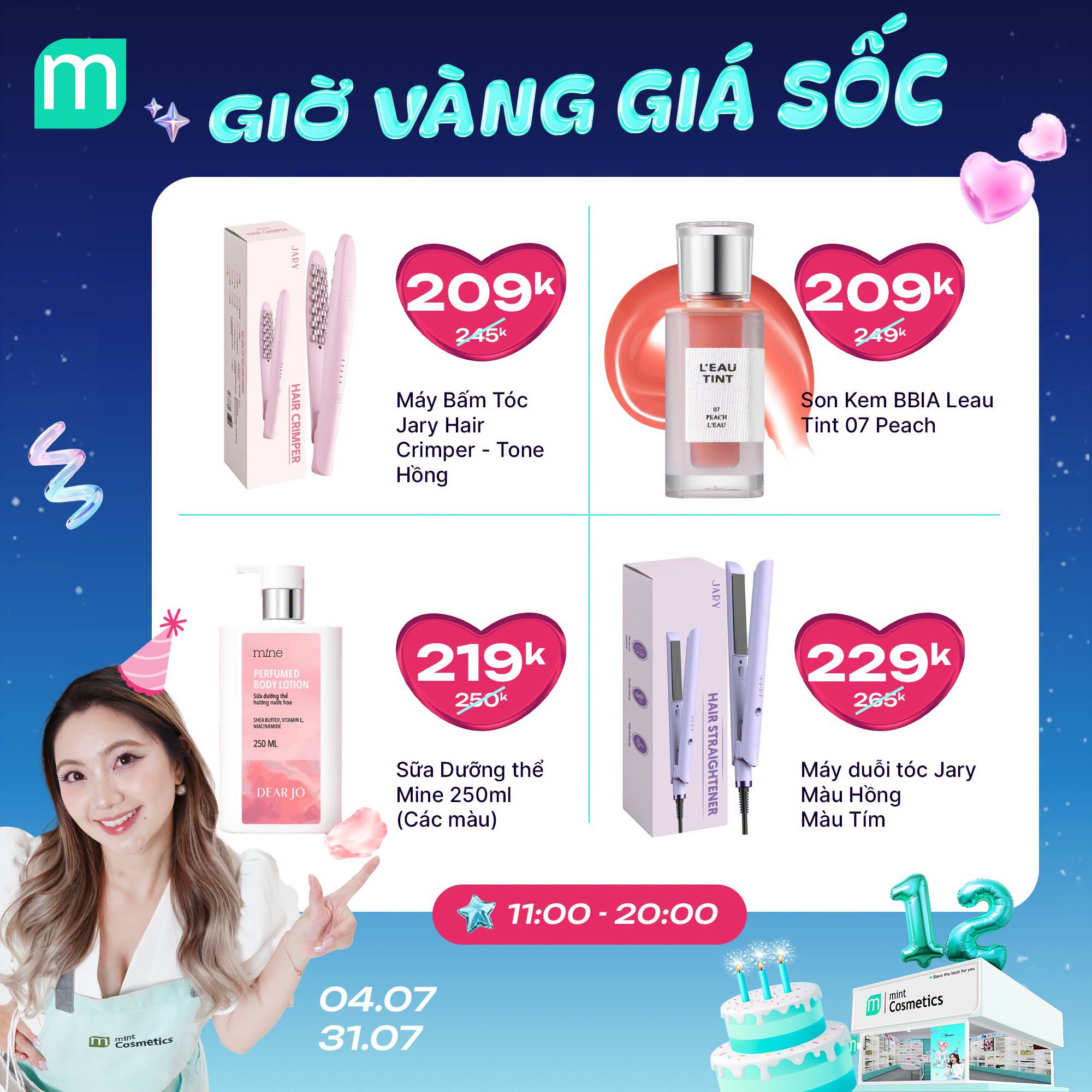 MỪNG SINH NHẬT MINT ~ GIỜ VÀNG GIÁ SHOCK