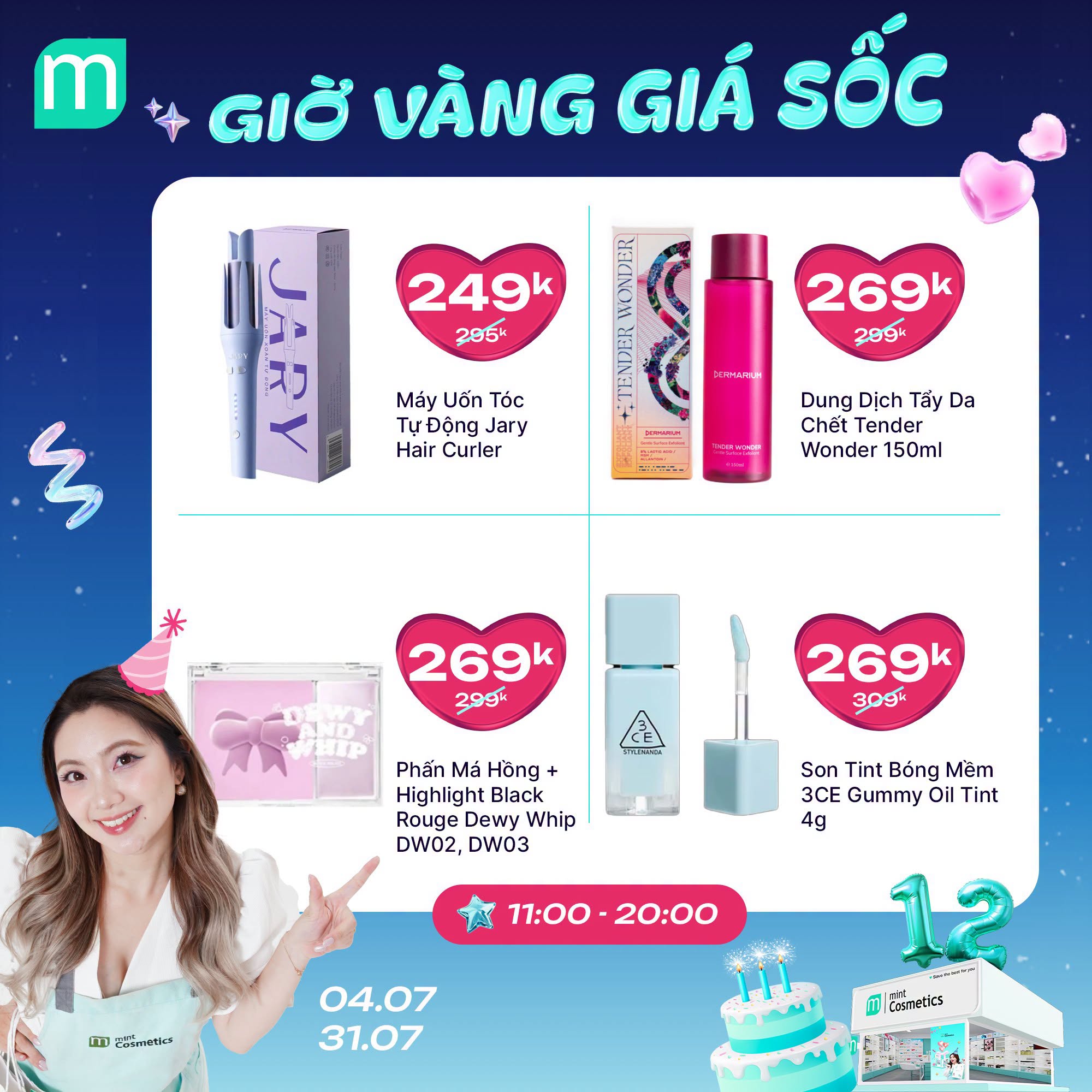 MỪNG SINH NHẬT MINT ~ GIỜ VÀNG GIÁ SHOCK