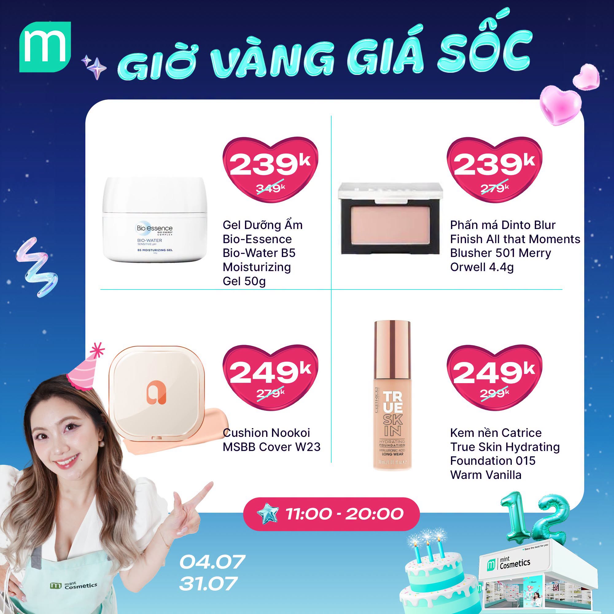 MỪNG SINH NHẬT MINT ~ GIỜ VÀNG GIÁ SHOCK