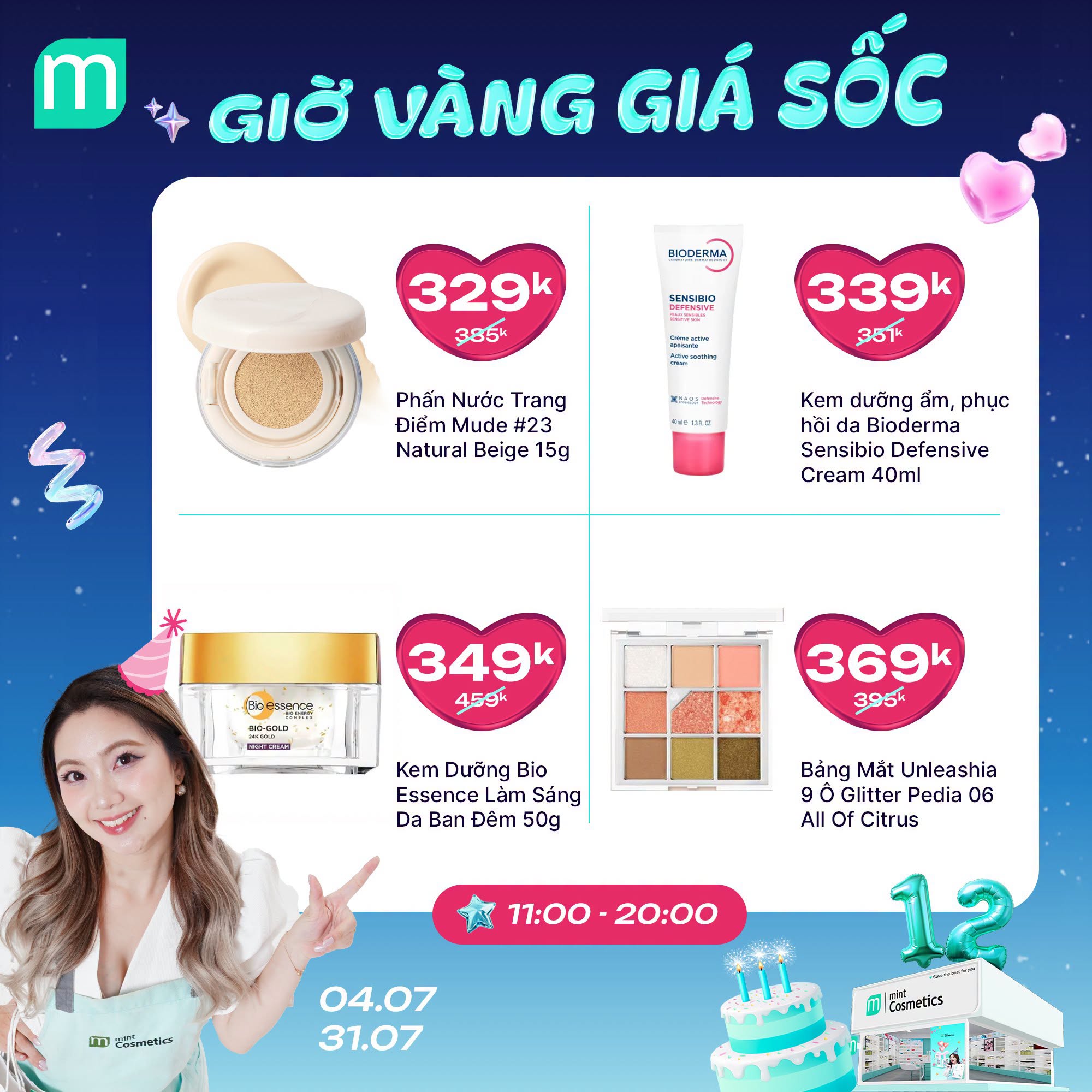 MỪNG SINH NHẬT MINT ~ GIỜ VÀNG GIÁ SHOCK