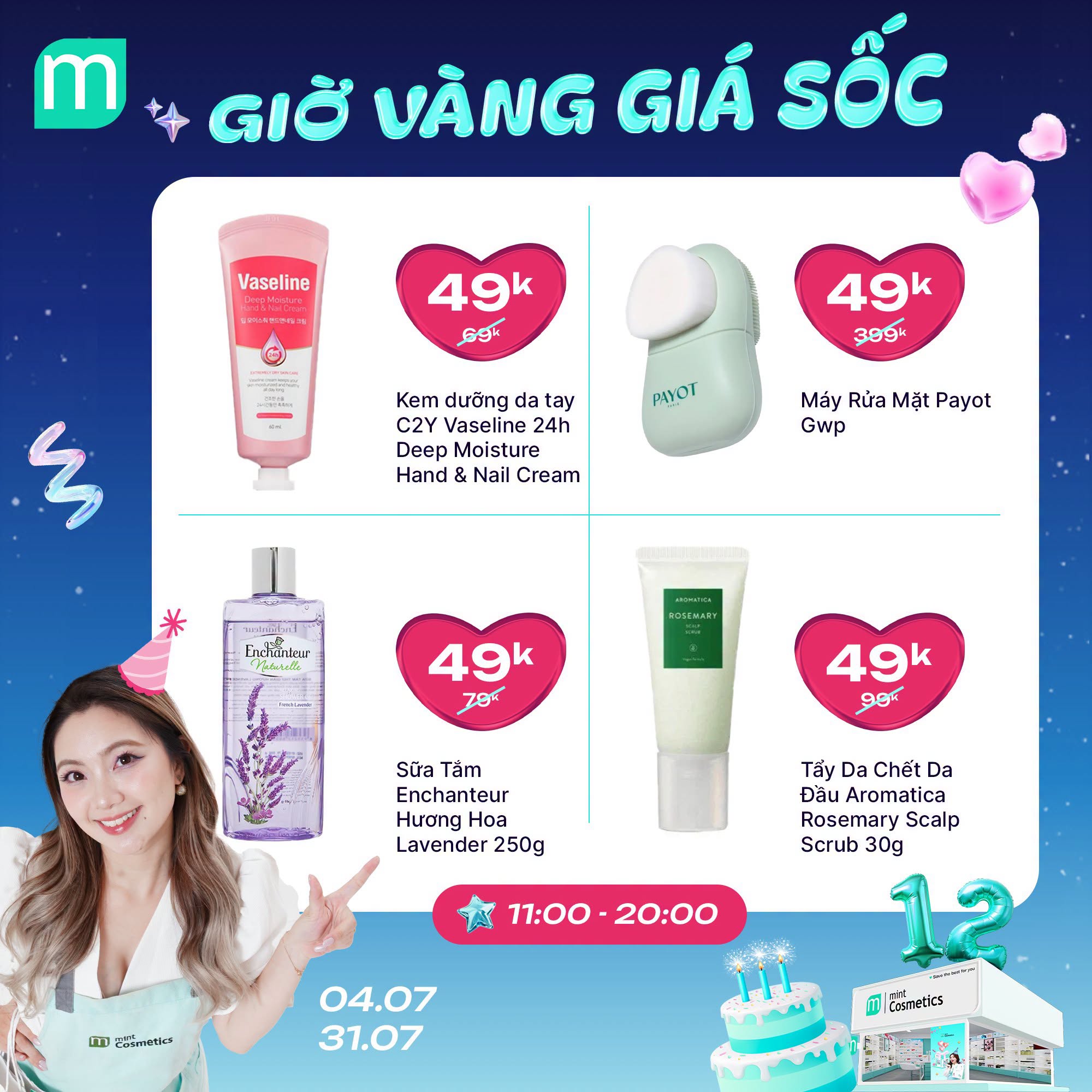 MỪNG SINH NHẬT MINT ~ GIỜ VÀNG GIÁ SHOCK