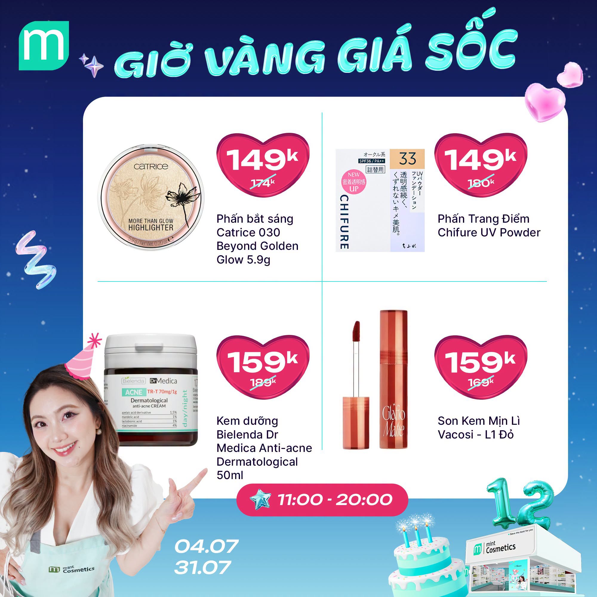 MỪNG SINH NHẬT MINT ~ GIỜ VÀNG GIÁ SHOCK