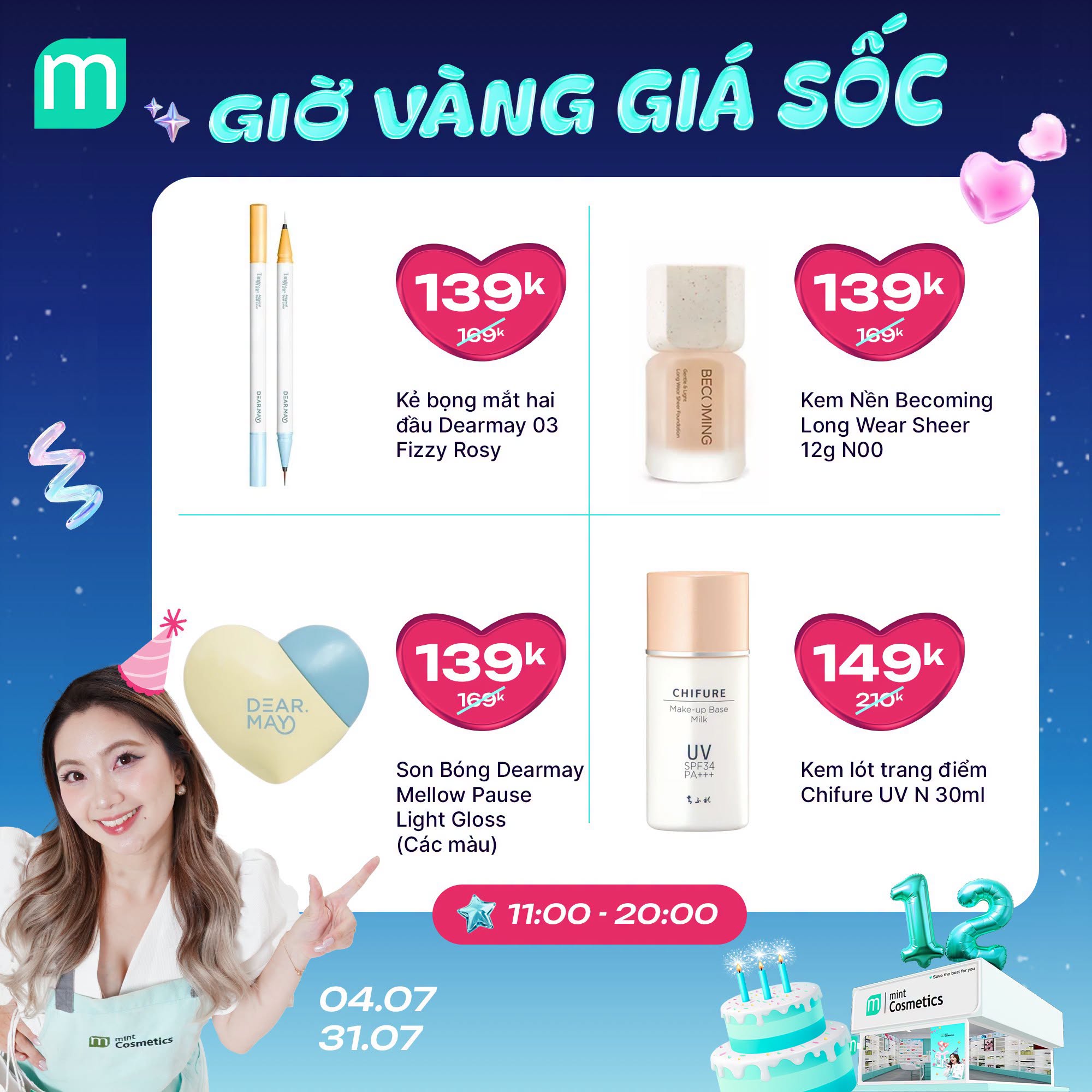 MỪNG SINH NHẬT MINT ~ GIỜ VÀNG GIÁ SHOCK