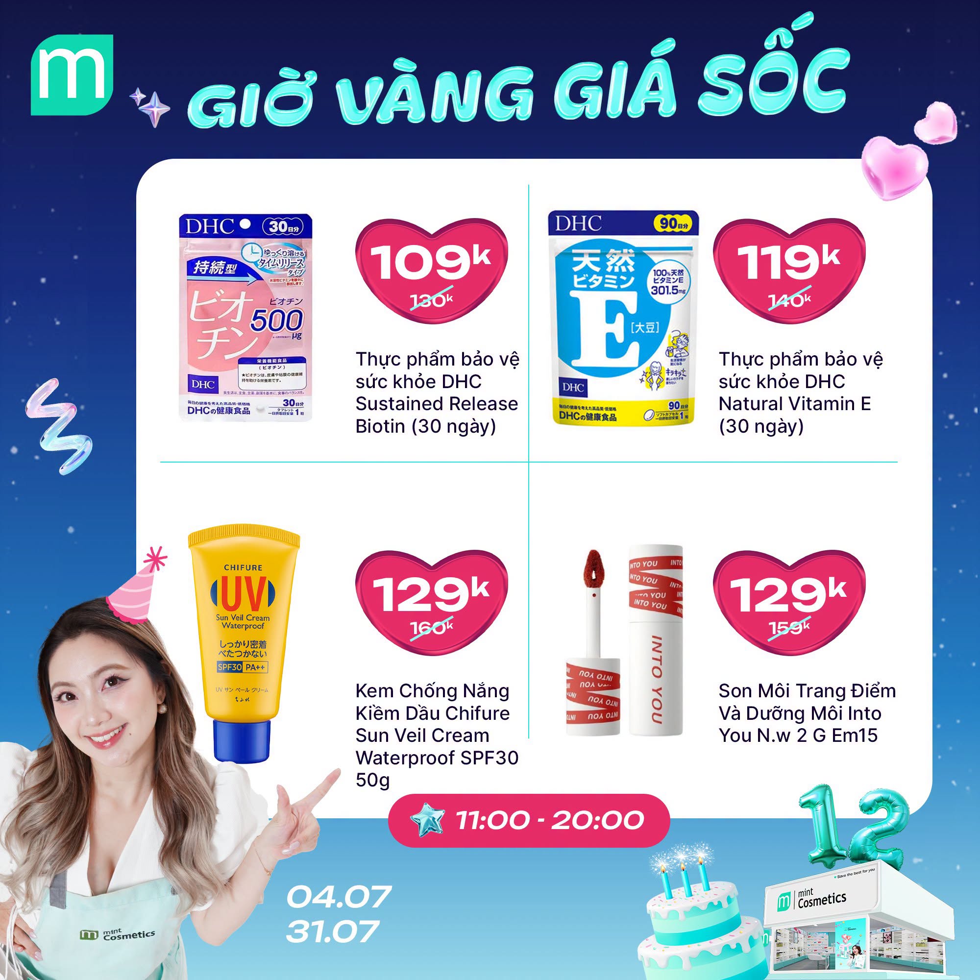 MỪNG SINH NHẬT MINT ~ GIỜ VÀNG GIÁ SHOCK