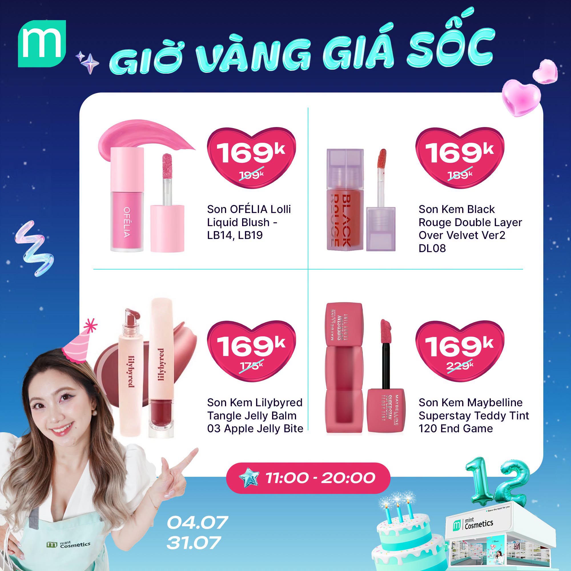 MỪNG SINH NHẬT MINT ~ GIỜ VÀNG GIÁ SHOCK
