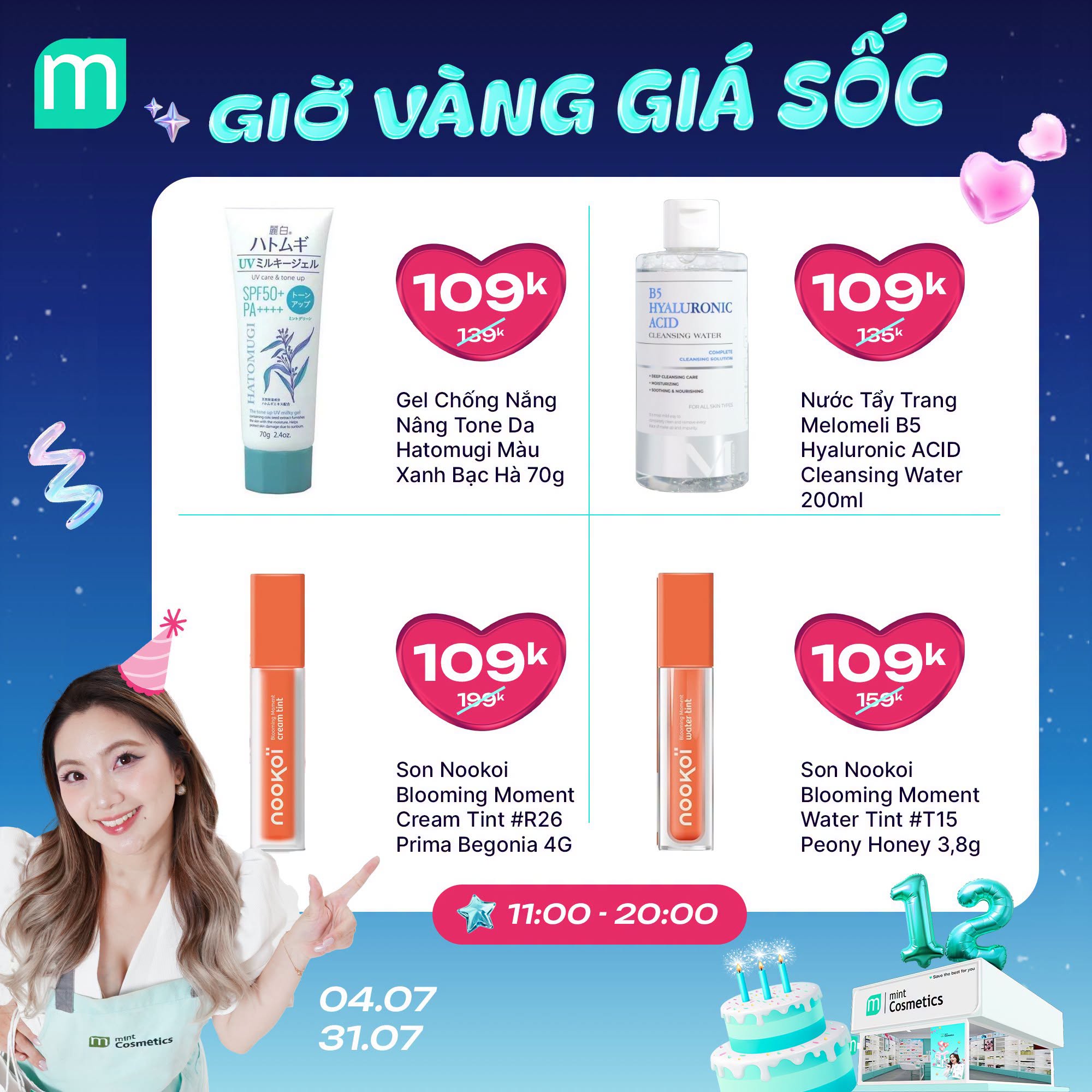 MỪNG SINH NHẬT MINT ~ GIỜ VÀNG GIÁ SHOCK