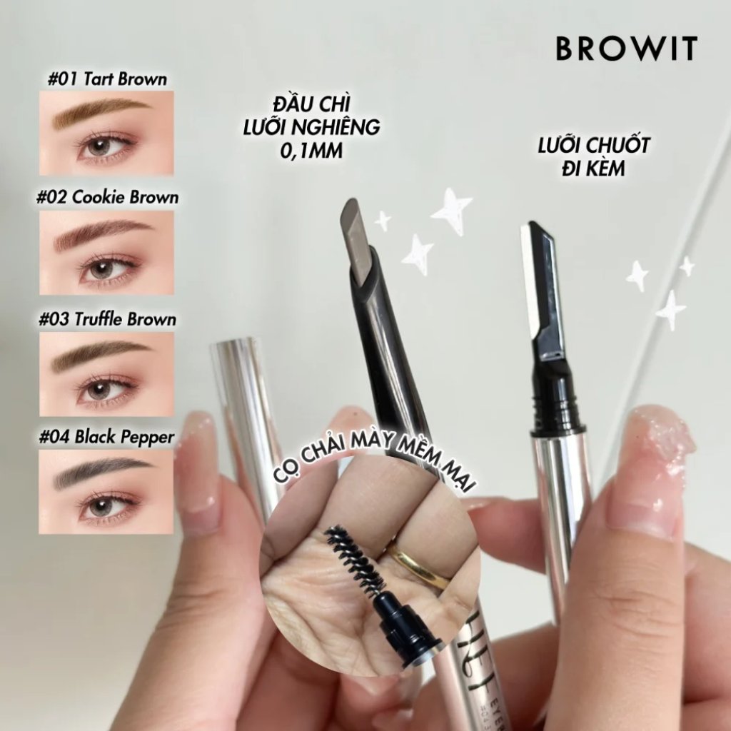 Chì Kẻ Mày Browit By Nongchat Chef Eyebrow Pencil 0.15G Chì Kẻ Mày Browit By Nongchat Chef Eyebrow Pencil 0.15G