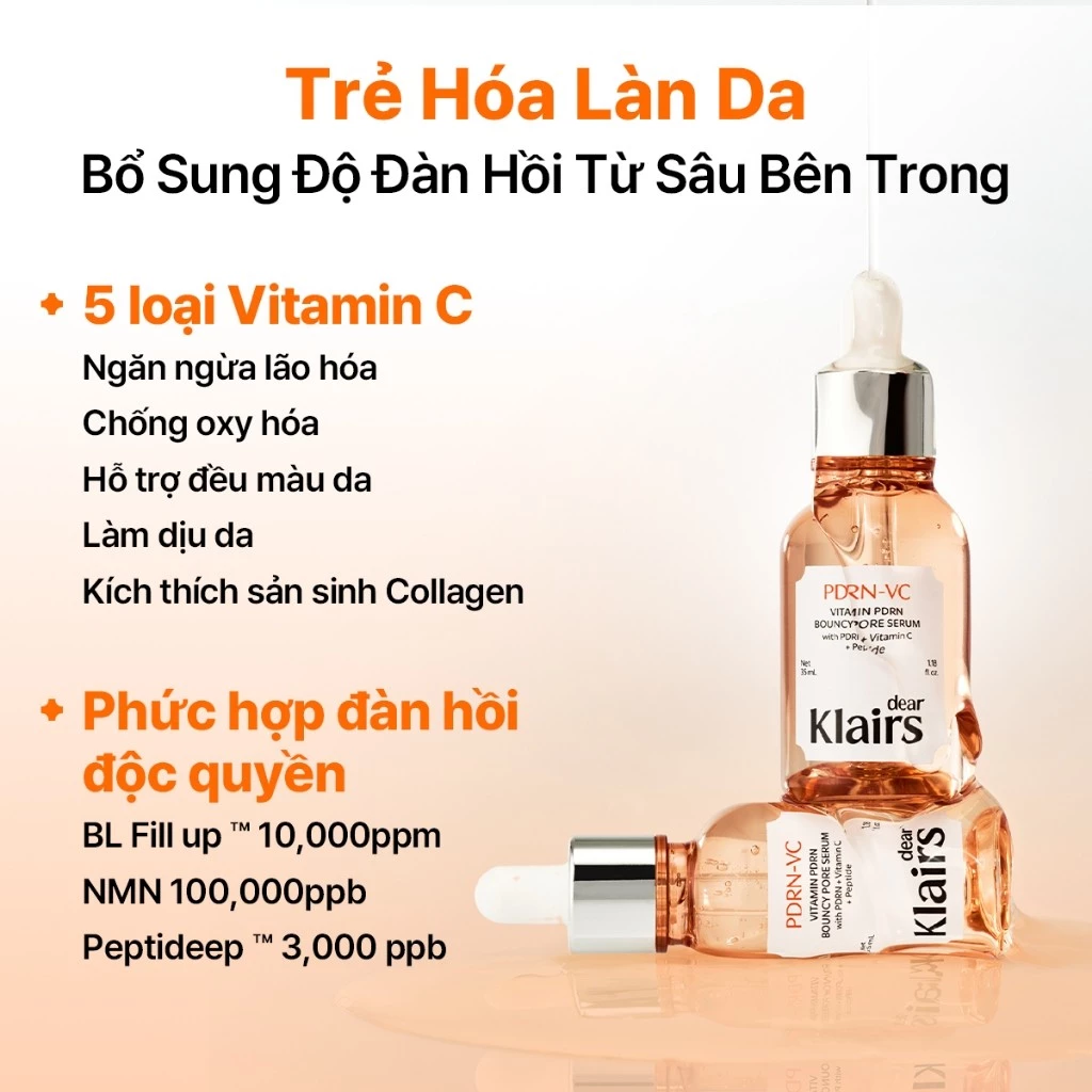 Serum Dưỡng da Dear Klairs Vitamin PDRN Bouncy Pore 35ml Serum Dưỡng da Dear Klairs Vitamin PDRN Bouncy Pore 35ml