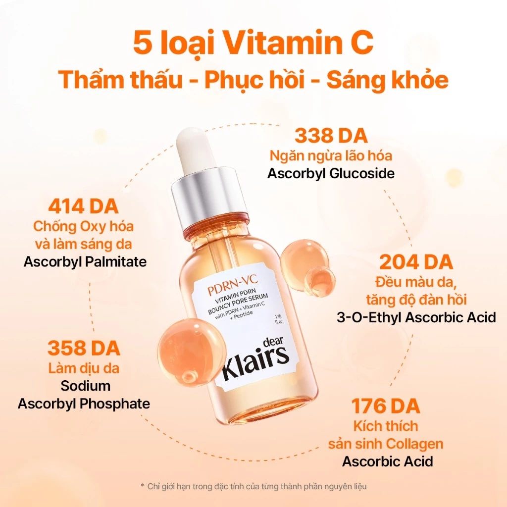 Serum Dưỡng da Dear Klairs Vitamin PDRN Bouncy Pore 35ml Serum Dưỡng da Dear Klairs Vitamin PDRN Bouncy Pore 35ml