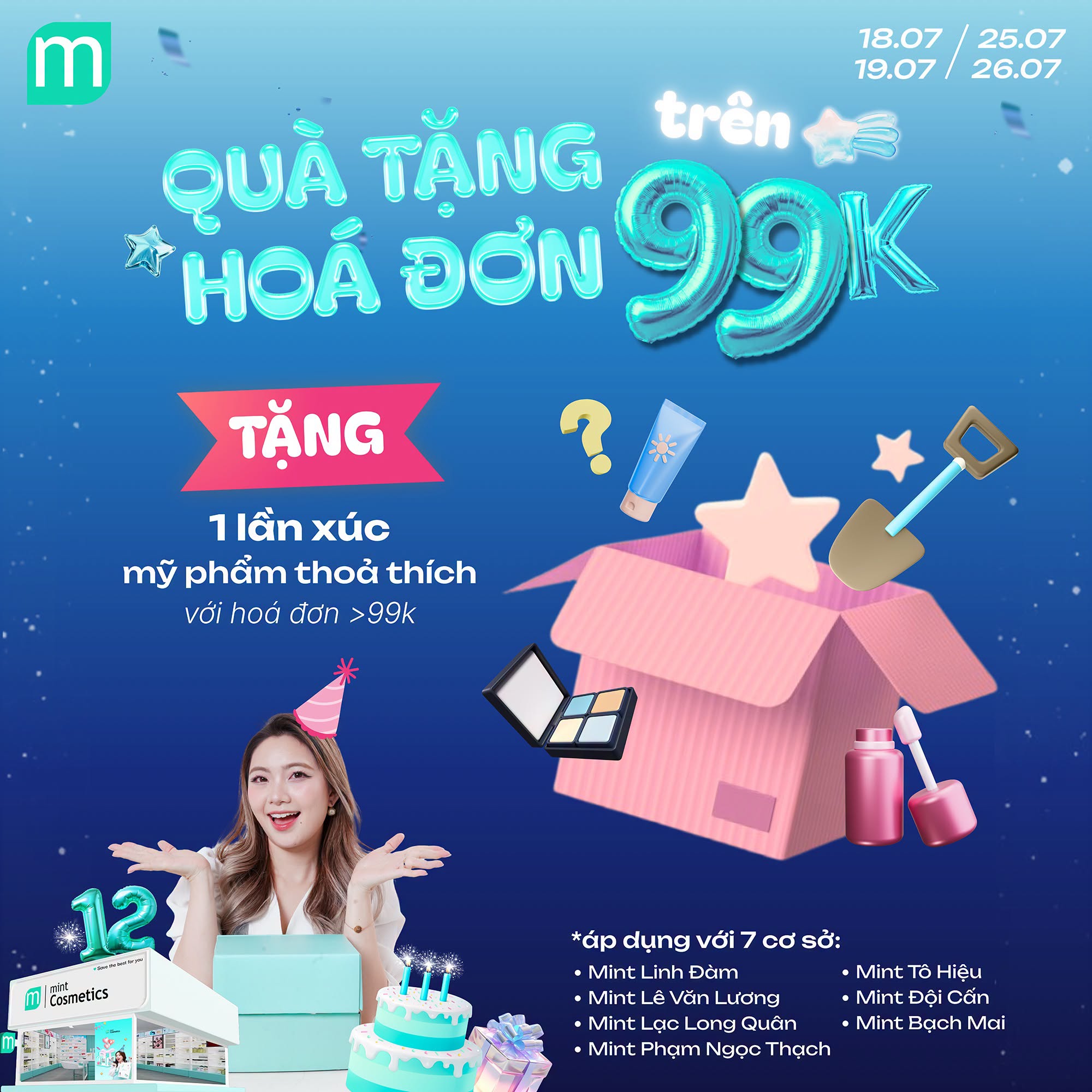 THỨ 7 HẾT XẢY ~ SALE UPTO 14% ~ X2 TÍCH ĐIỂM ~THOẢ THÍCH XÚC MỸ PHẨM