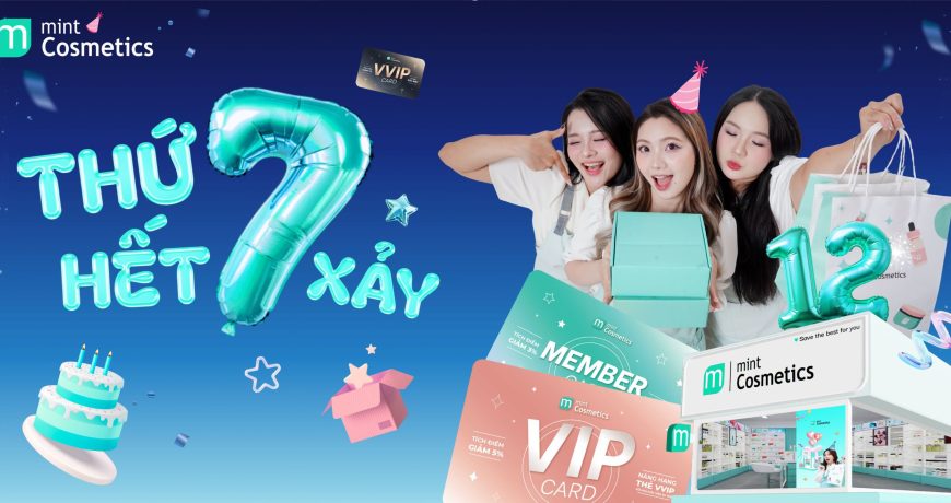 THỨ 7 HẾT XẢY ~ SALE UPTO 14% ~ X2 TÍCH ĐIỂM ~THOẢ THÍCH XÚC MỸ PHẨM