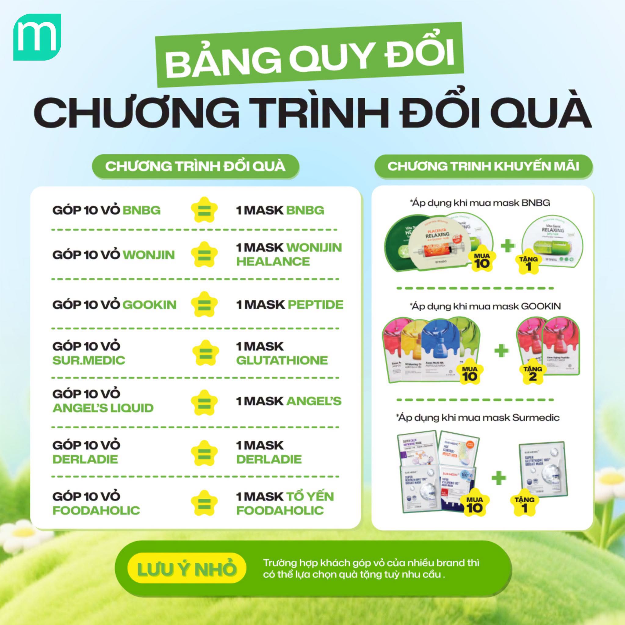 [Mint x BNBG] ĐẮP MASK CHO DA - GÓP VỎ CHO QUÀ