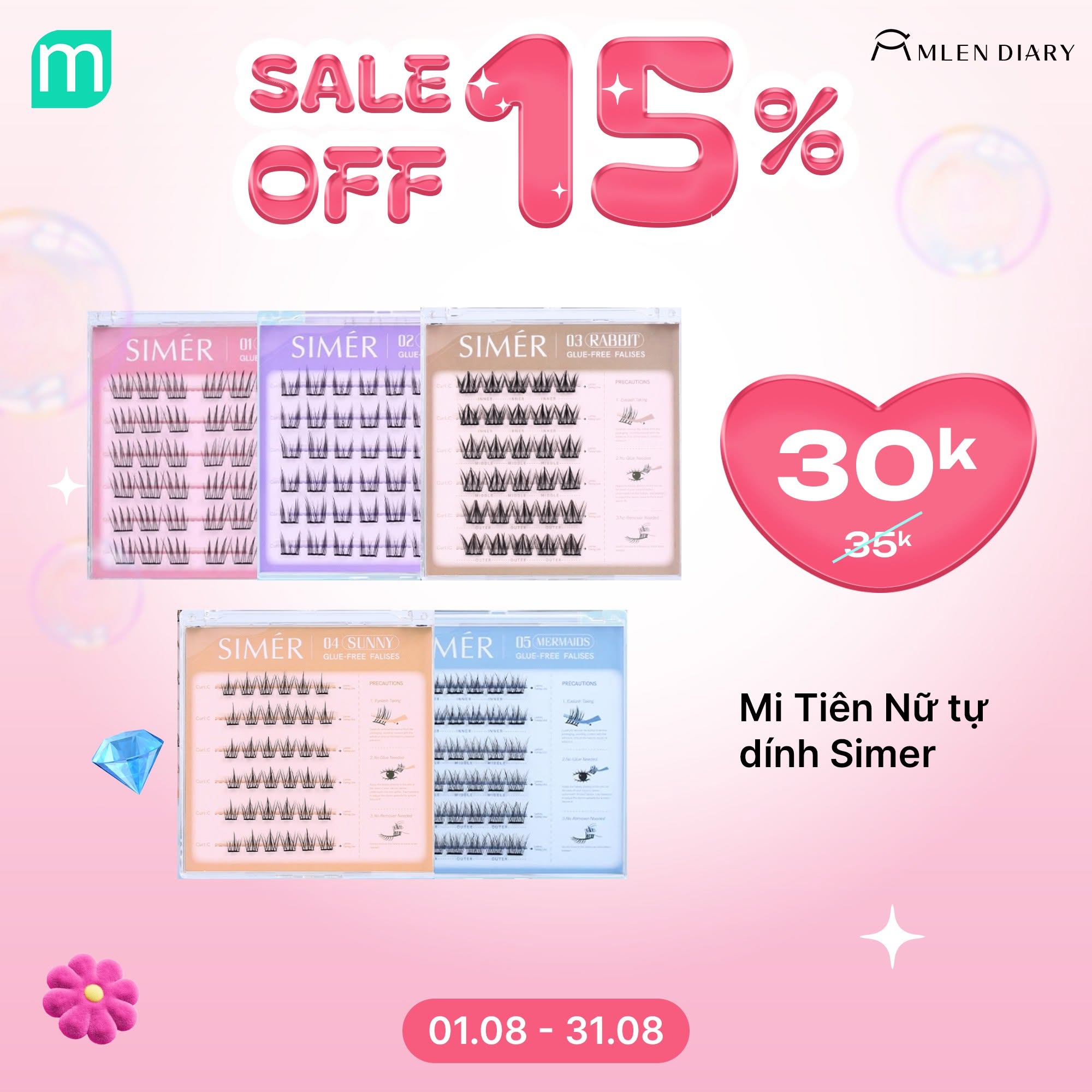 MLEN DIARY SALE SẬP SÀN 15% SẮM PHỤ KIỆN THẢ GA MLEN DIARY SALE SẬP SÀN 15% SẮM PHỤ KIỆN THẢ GA