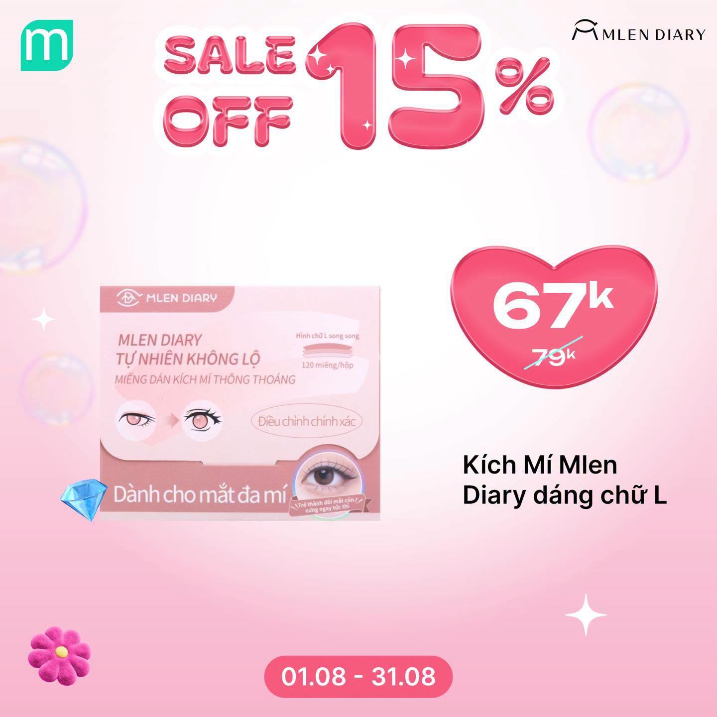 MLEN DIARY SALE SẬP SÀN 15% SẮM PHỤ KIỆN THẢ GA