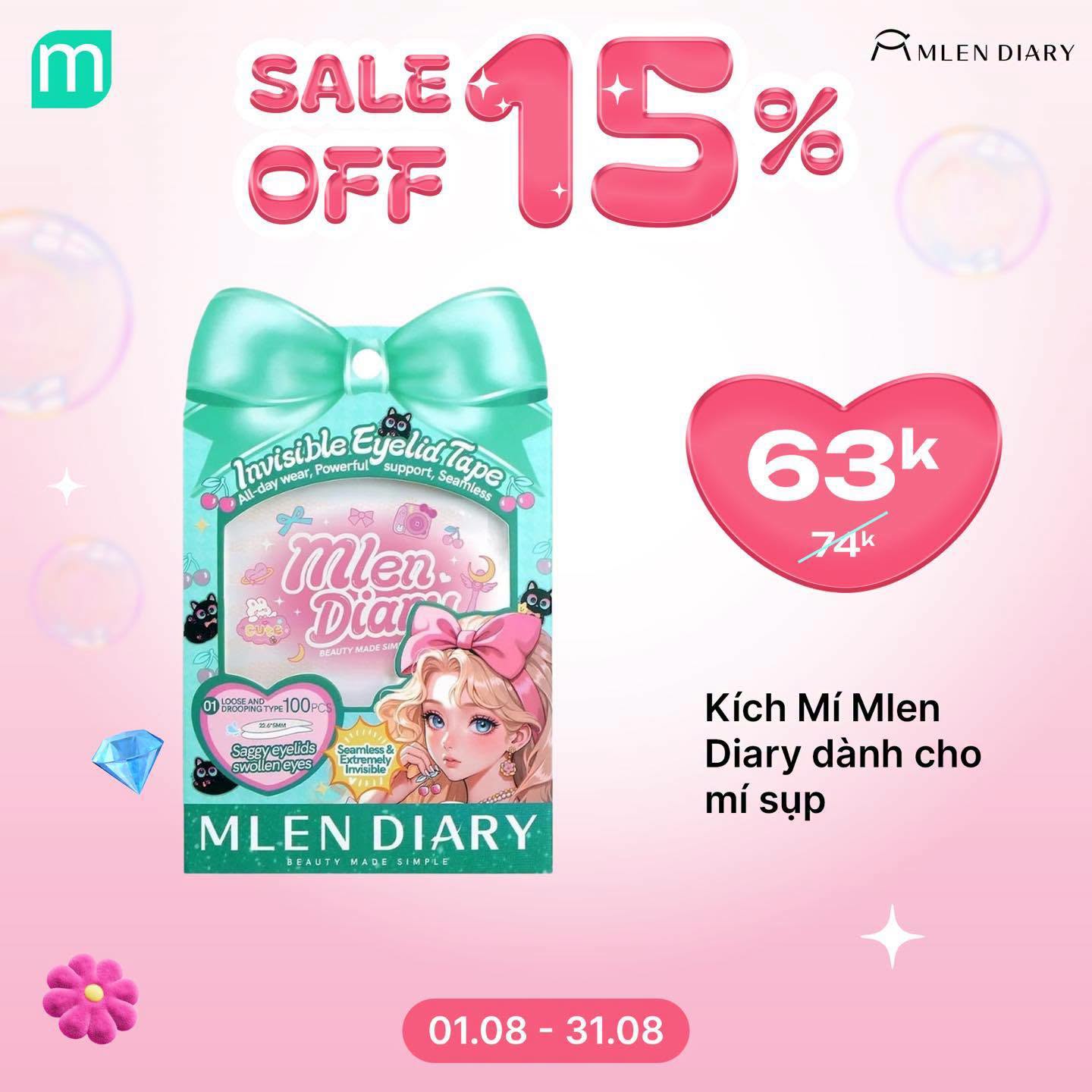 MLEN DIARY SALE SẬP SÀN 15% SẮM PHỤ KIỆN THẢ GA MLEN DIARY SALE SẬP SÀN 15% SẮM PHỤ KIỆN THẢ GA